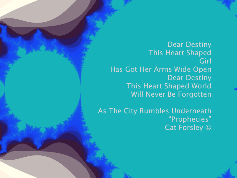 Dear Destiny Lyric art Cat Forsley ©